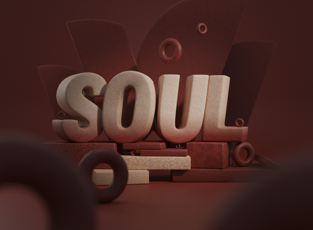 Music. Ilustración 3D.